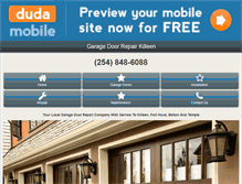Tablet Screenshot of garagedoorrepairkilleen.com